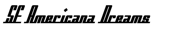 SF Americana Dreams font preview